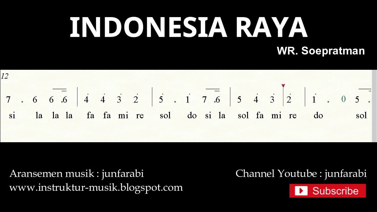 not lagu indonesia raya